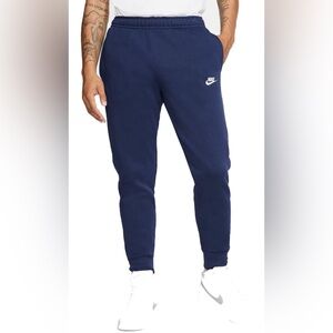 Nike Men's  Fleece Navy Joggers